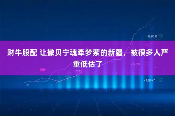 财牛股配 让撒贝宁魂牵梦萦的新疆，被很多人严重低估了