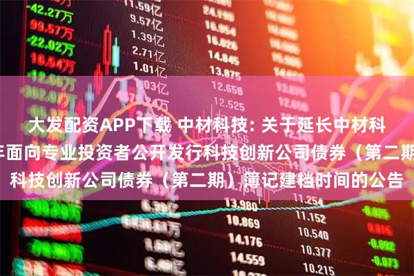 大发配资APP下载 中材科技: 关于延长中材科技股份有限公司2025年面向专业投资者公开发行科技创新公司债券(第二期)簿记建档时间的公告