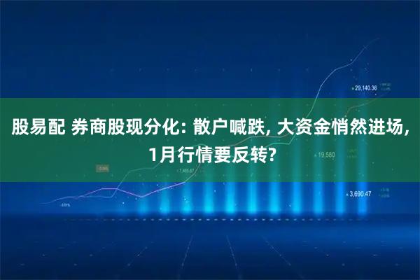 股易配 券商股现分化: 散户喊跌, 大资金悄然进场, 1月行情要反转?